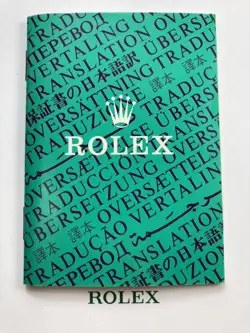 [JAPAN USED WATCH] 1986 ROLEX WARRANTY TRANSLATION JAPANESE GUARANTEE 1675 6263