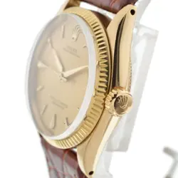 ROLEX Oyster perpetual 6551 vintage K18YG Cal.1130 Automatic Boy's I#136807