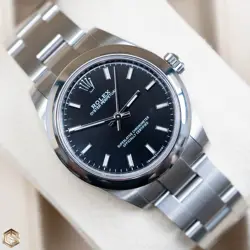 ROLEX 177200 OYSTER PERPETUAL 31 BLACK DIAL 2019 FULL SET WATCH