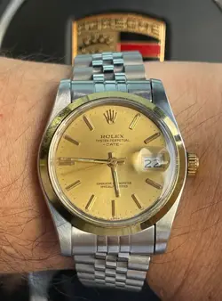 CUSTOMIZED WATCH ROLEX AUTHENTIC DIAL & BUCKLE+NO BRAND CASE+MOVEMENT ETA SWISS