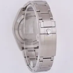 MINT Rolex Explorer I Black 39mm MK2 LUME Stainless Steel Oyster Watch 214270