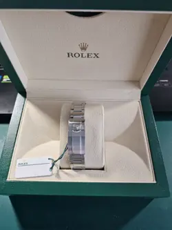 MINT Rolex Explorer I Black 39mm MK2 LUME Stainless Steel Oyster Watch 214270