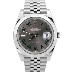 41MM WIMBLEDON RHODIUM