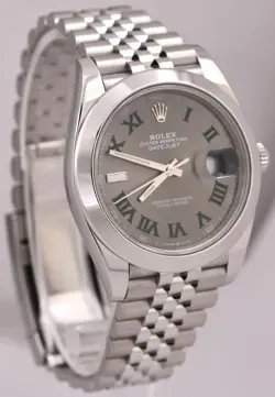 41MM WIMBLEDON RHODIUM