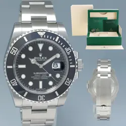 2018 MINT ROLEX SUBMARINER DATE 116610LN STEEL BLACK CERAMIC BEZEL 40MM WATCH