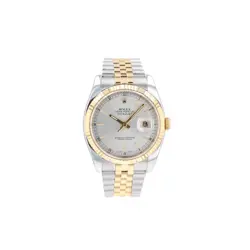 ROLEX DATEJUST 116233 36MM CHAMPAGNE INDEX LUMINOUS DIAL FLUTED BEZEL JUBILEE