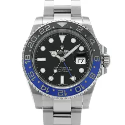 USED ROLEX GMT MASTER II 116710BLNR BLACK CASE: 40×40MM MEN'S WATCH #121724