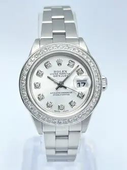 Rolex Datejust 26mm 79190 Silver Diamond Dot Dial & Diamond Bezel Box