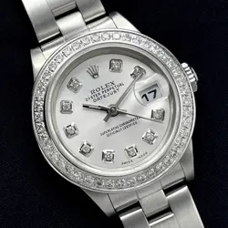 Rolex Datejust 26mm 79190 Silver Diamond Dot Dial & Diamond Bezel Box