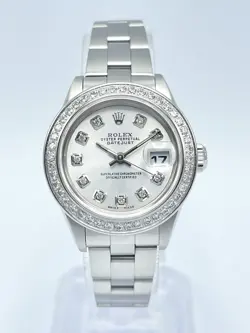 Rolex Datejust 26mm 79190 Silver Diamond Dot Dial & Diamond Bezel Box