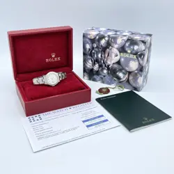 Rolex Datejust 26mm 79190 Silver Diamond Dot Dial & Diamond Bezel Box