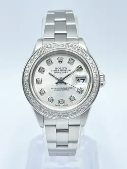 Rolex Datejust 26mm 79190 Silver Diamond Dot Dial & Diamond Bezel Box