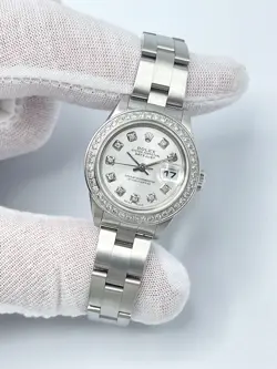 Rolex Datejust 26mm 79190 Silver Diamond Dot Dial & Diamond Bezel Box
