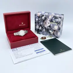 Rolex Datejust 26mm 79190 Silver Diamond Dot Dial & Diamond Bezel Box