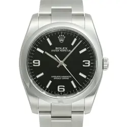 USED ROLEX OYSTER PERPETUAL 116000 BLACK CASE: 36MM×36MM MEN'S WATCH #111524