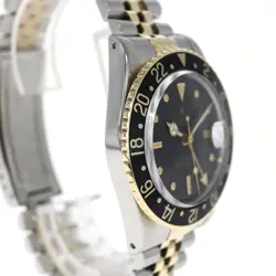 USED ROLEX Gmt Master 16753 Black Case: 40mm Men's Watch #11024