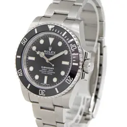 USED ROLEX Submariner Non Date 114060 Black Case: 40mm Men's Watch #112024