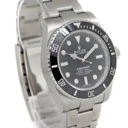 USED ROLEX Submariner Non Date 114060 Black Case: 40mm Men's Watch #112024