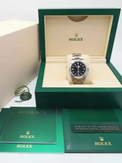USED ROLEX Explorer 40 224270 Black Case: 40mm Band: 19cm Men's Watch #111024