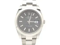 USED ROLEX DATEJUST 41 126300 GRAY CASE: 41.0 MM MEN'S WATCH #122324