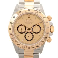 ROLEX COSMOGRAPH DAYTONA 16523 SS×YG AT CHAMPAGNE-FACE