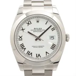 ROLEX DATEJUST 126300 SS AT WHITE DIAL 1 EXTRA LINK