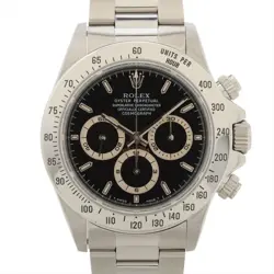ROLEX COSMOGRAPH DAYTONA 16520 SS AT BLACK DIAL 1 EXTRA LINK