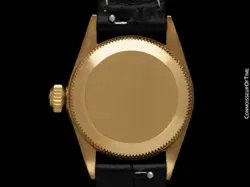 1970 ROLEX OYSTER PERPETUAL Ladies Vintage 18K Gold Watch - Mint with Warranty