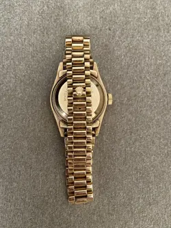 Rolex Lady-Datejust 69138 Gold President Bracelet with White Dial