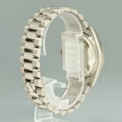 MINT Rolex White Gold 36mm Double Quickset President Band 118239 Silver Watch
