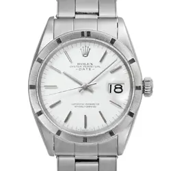 ROLEX OYSTER PERPETUAL DATE SNOW WHITE MEN'S WATCH FROM JAPAN G0125