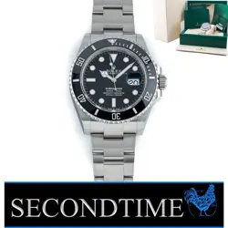 ROLEX SUBMARINER DATE 41MM STAINLESS STEEL CERAMIC BEZEL BLACK DIAL 126610LN