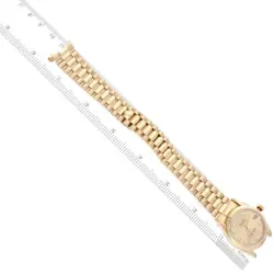 Rolex Datejust President Midsize Yellow Gold Ladies Watch 78278 Box Papers