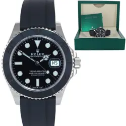 MINT 2022 ROLEX YACHT-MASTER 226659 WHITE GOLD 42MM OYSTERFLEX RUBBER WATCH BOX