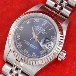 ROLEX DATEJUST Roman numerals K# white gold 79174 SS×750WG #061