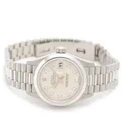 ROLEX DATEJUST 10P Diamond P# Platinum 79166G PT950 #003