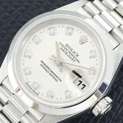 ROLEX DATEJUST 10P Diamond P# Platinum 79166G PT950 #003