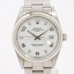 ROLEX OYSTER PERPETUAL 15200 SS AT WHITE DIAL 3 EXTRA LINKS