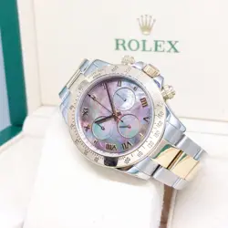 ROLEX 40MM MOP TAHITIAN ROMAN 2 TONE DAYTONA REF: 116523 (K SERIES)