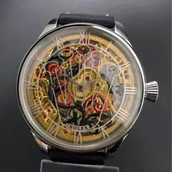 Rolex Marriage Watch Skeleton wristWatch Men Vintage Antique 48mm Custom Used JP