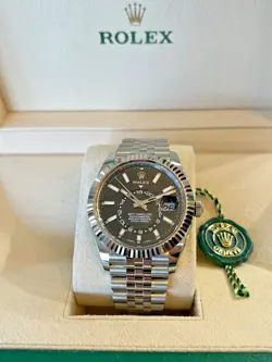 NEW 2022 ROLEX SKY-DWELLER 42MM 336934 STAINLESS STEEL JUBILEE BLACK DIAL