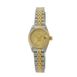 ROLEX DATEJUST DIAMOND ANNIVERSARY DIAL STEEL YELLOW GOLD LADIES WATCH 79173