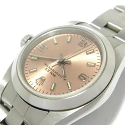 Auth ROLEX Oyster Perpetual 76080 A693599 Pink Women's Wrist Watch