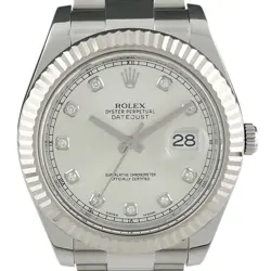 ROLEX DATEJUST 2 116334G WG DIAMOND AUTOMATIC MEN'S #BS036