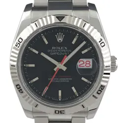 ROLEX DATEJUST TURN CHRONOGRAPH 116264 WG AUTOMATIC MEN'S #BS077