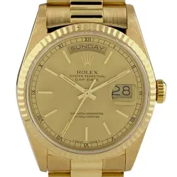 ROLEX DAY DATE 18238 YG AUTOMATIC MEN'S #BS013