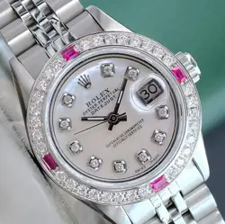 PEARL DIAL DIAMOND-RUBY
