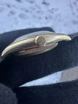 Rolex 3131 Oyster Perpetual Bubble Back 14k Gold 32mm Oyster Auto Vintage Watch