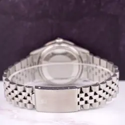 Rolex Men's Datejust 36mm Jubilee Steel Watch ICED 2.25ct Diamonds Black Dial