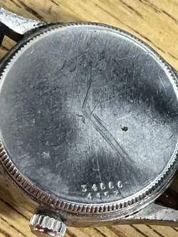 Rolex  Stainless Steel Ref#4453 vintage 30mm watch For parts Only